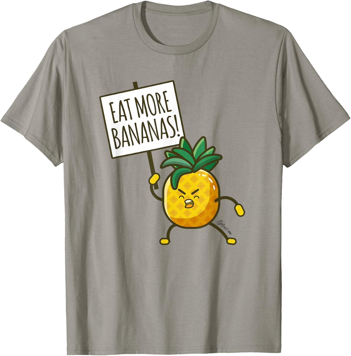 Egoteest: Eat More Bananas - Cartoon - Comic T-Shirt - T-Shirt | Sand