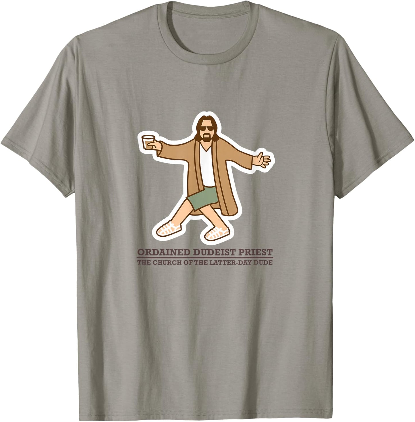 Ordained Dudeist Priest Dancing Shirt T-Shirt - T-Shirt | Sand