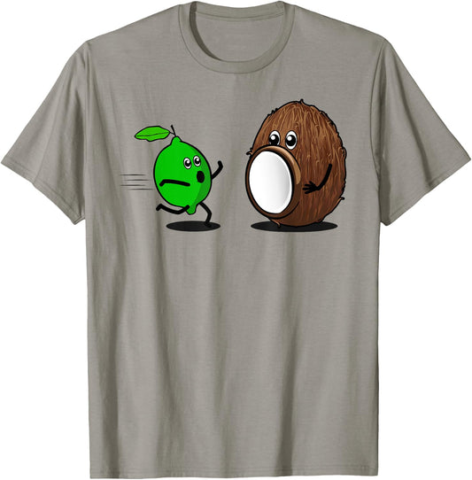 Put The Lime In The Coconut Funny Running Lime Graphic T-Shirt - T-Shirt | Sand