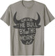 Vintage Inspiration Grab Bull Horns Rodeo Cow Riding T-Shirt - T-Shirt | Sand
