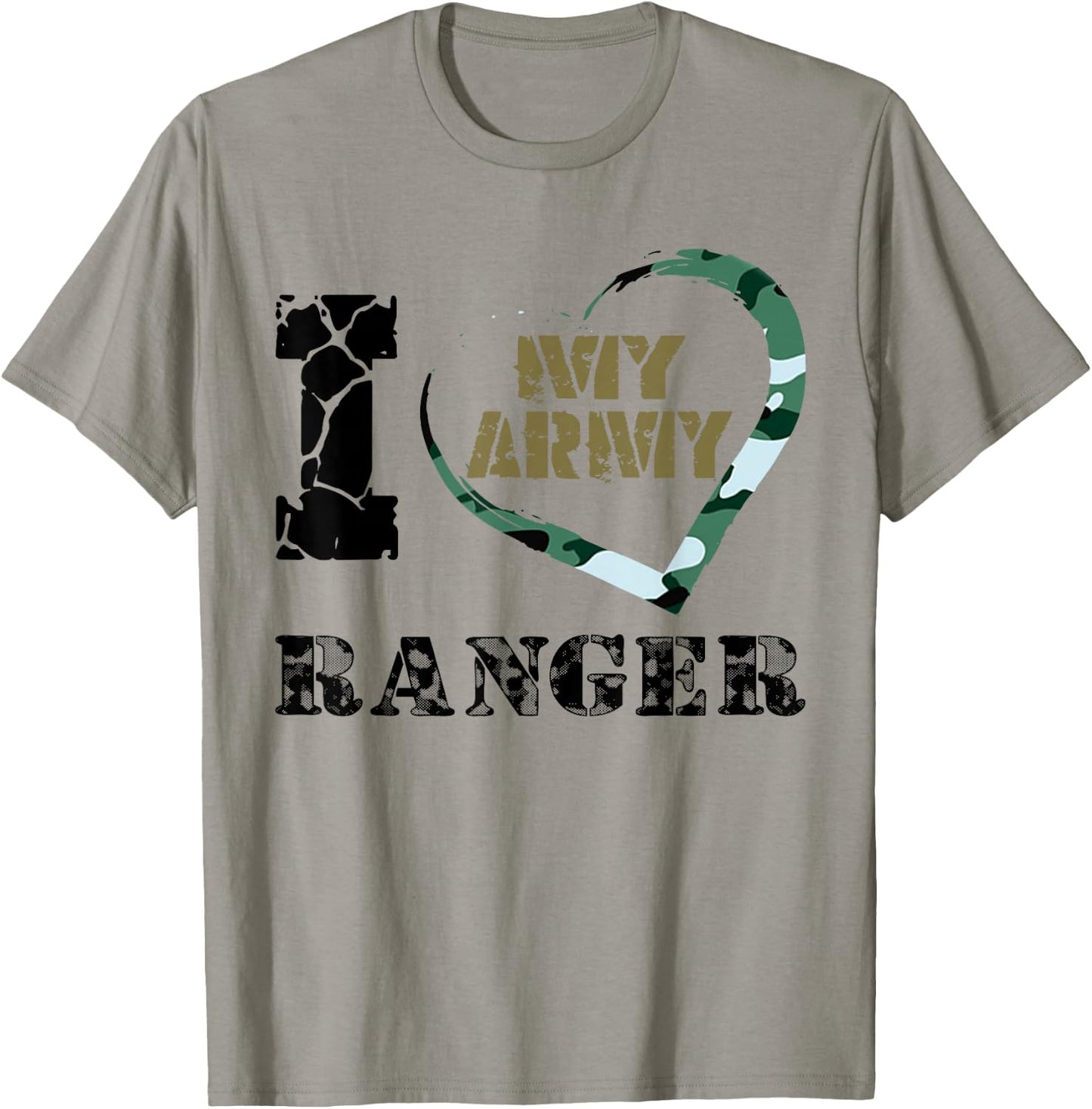 I Love My Army Ranger - Proud Military T-Shirt - T-Shirt | Sand