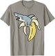 Cute Banana Shark Shirt Gift Animal Lovers T-Shirt - T-Shirt | Sand