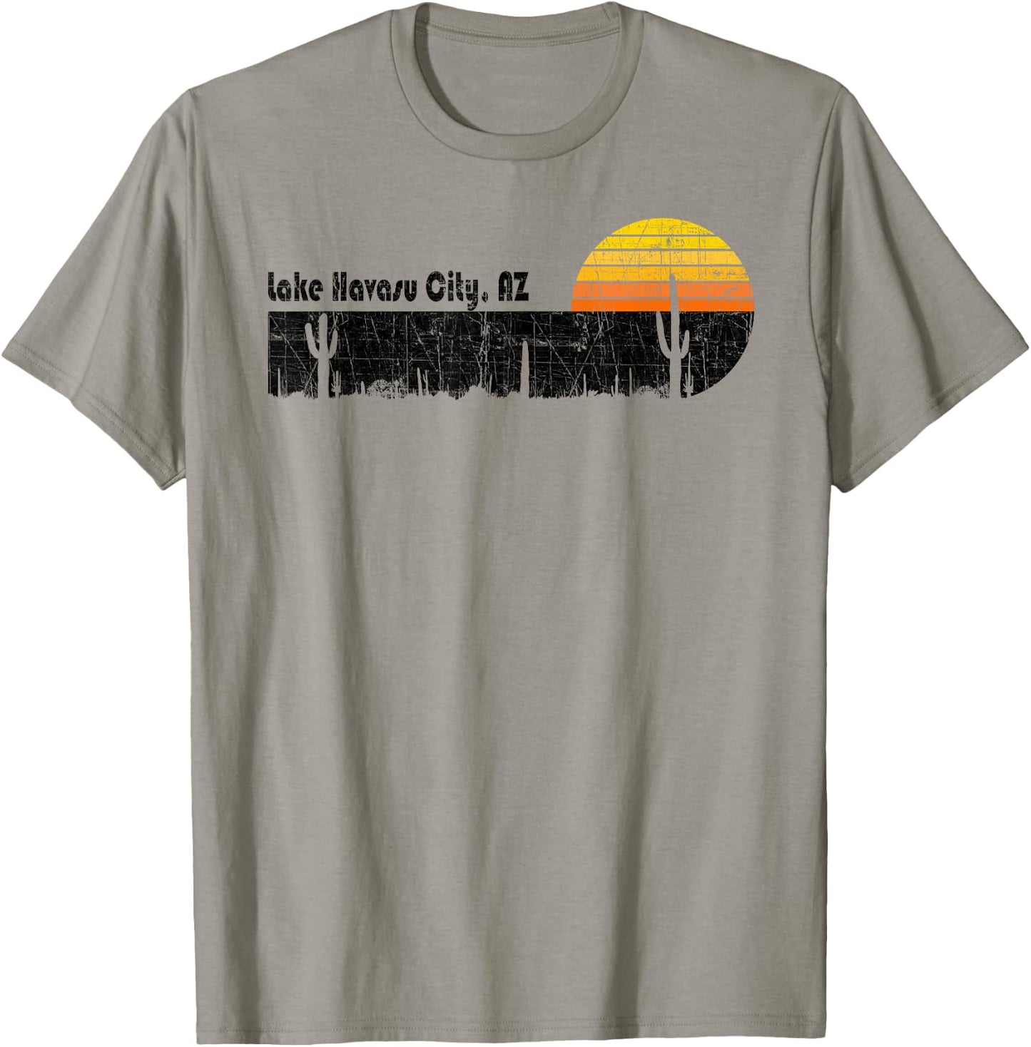 Retro Lake Havasu City Arizona Desert Sunset T-Shirt - T-Shirt | Sand