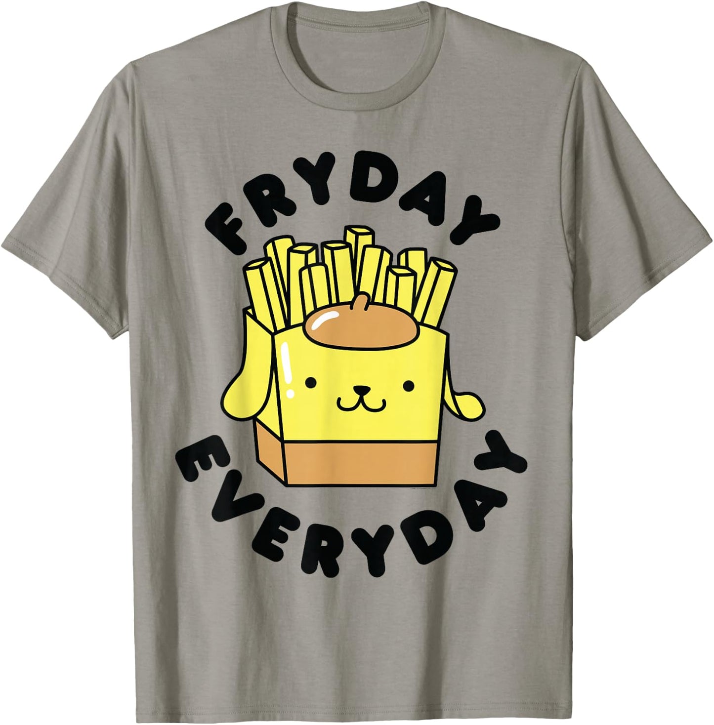 Pom Pom Purin French Fries Fryday Friday Everyday T-Shirt - T-Shirt | Sand