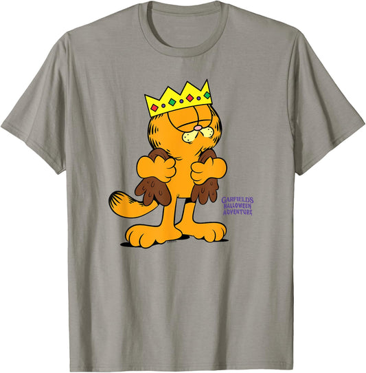 Garfield King Halloween Costume Cartoon Cat T-Shirt - T-Shirt | Sand