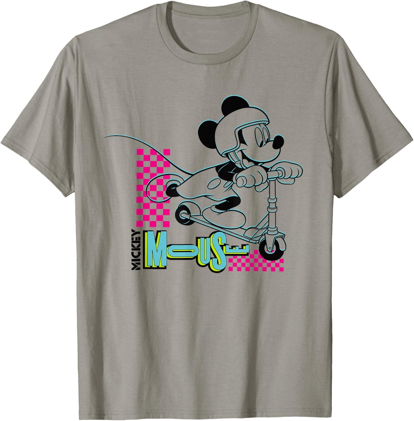 Disney Mickey Mouse Retro 80s Scooter T-Shirt - T-Shirt | Sand