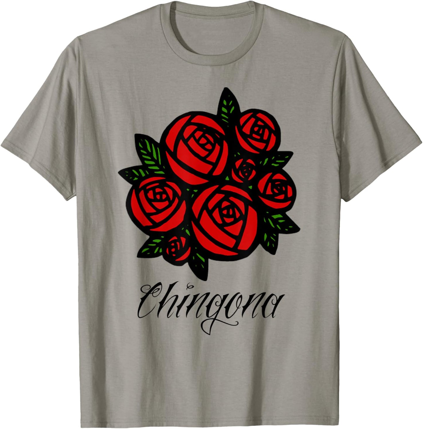 Chingona Rose Latina Gifts T-Shirt - T-Shirt | Sand