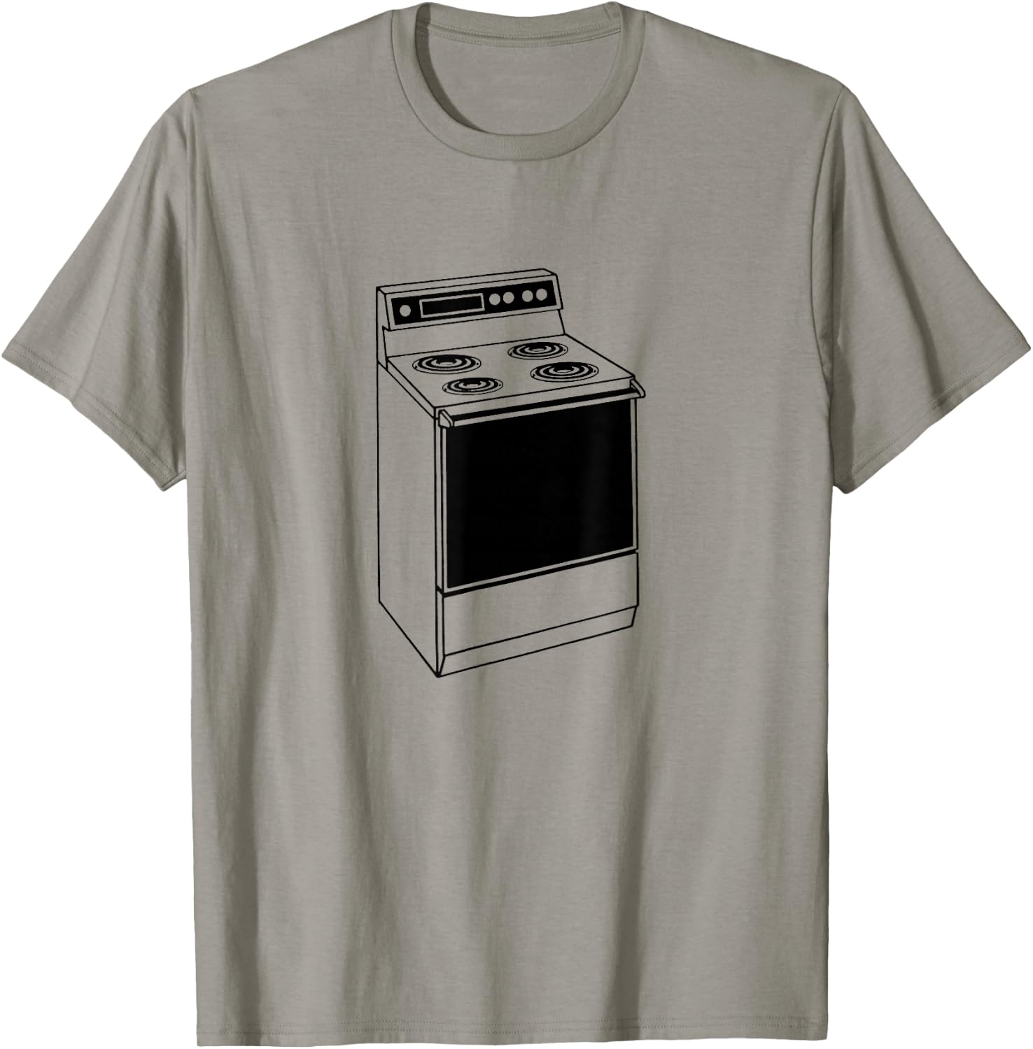 Kitchen Stove Print T-Shirt - T-Shirt | Sand
