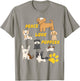 Peace Love Puppies Paw Print T Shirt T-Shirt - T-Shirt | Sand