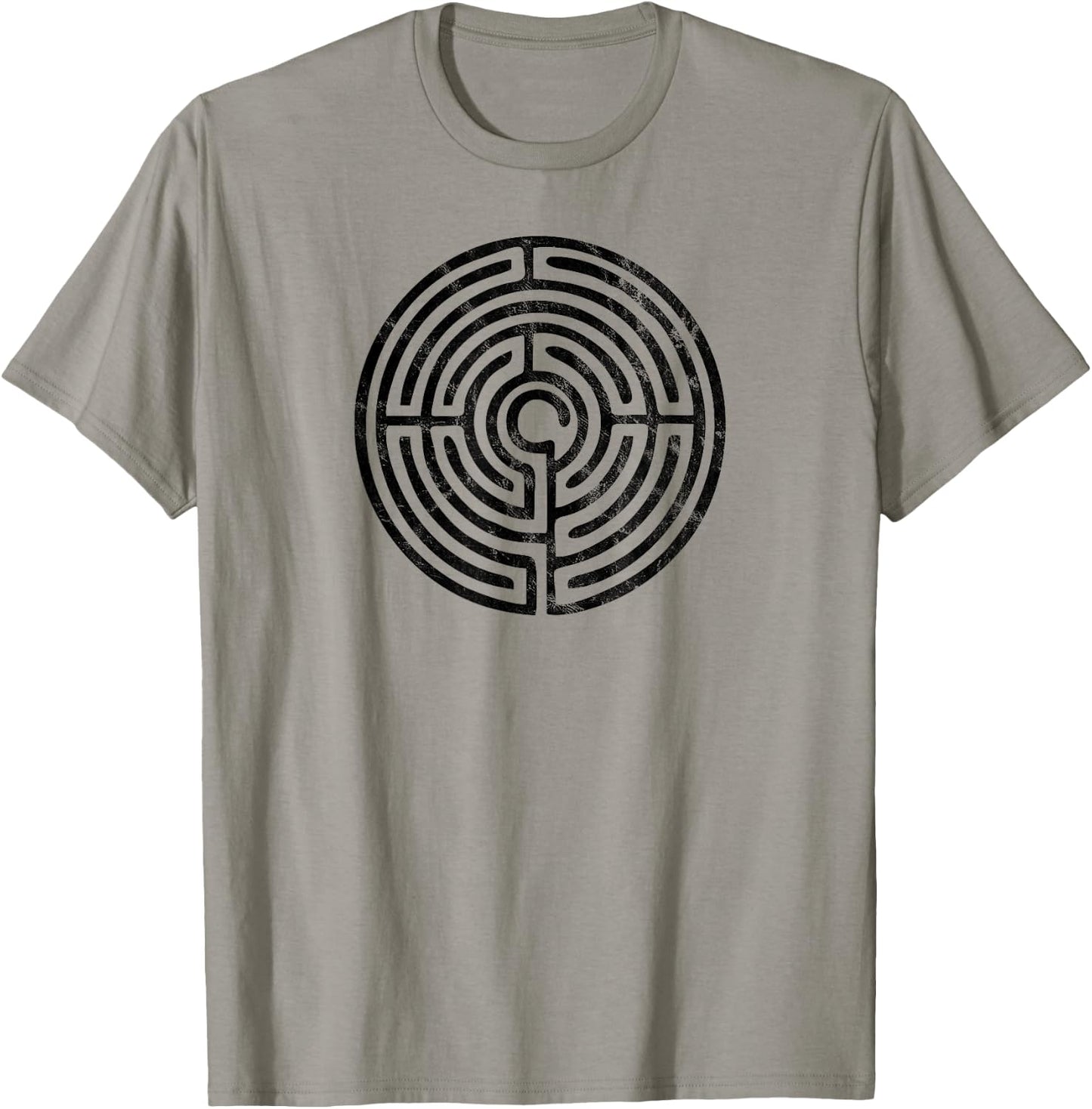 Labyrinth, protection symbol, magic, mystic, occult, mystery T-Shirt - T-Shirt | Sand