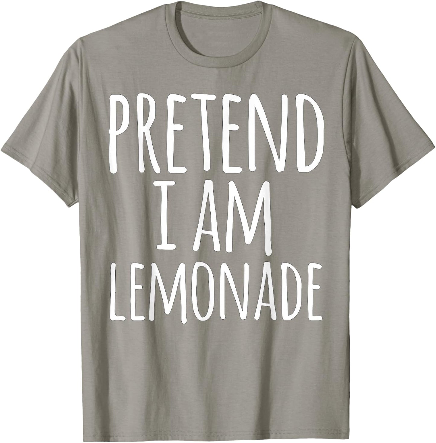 Funny Easy Lazy Halloween PRETEND I'M A LEMONADE Costume T-Shirt - T-Shirt | Sand