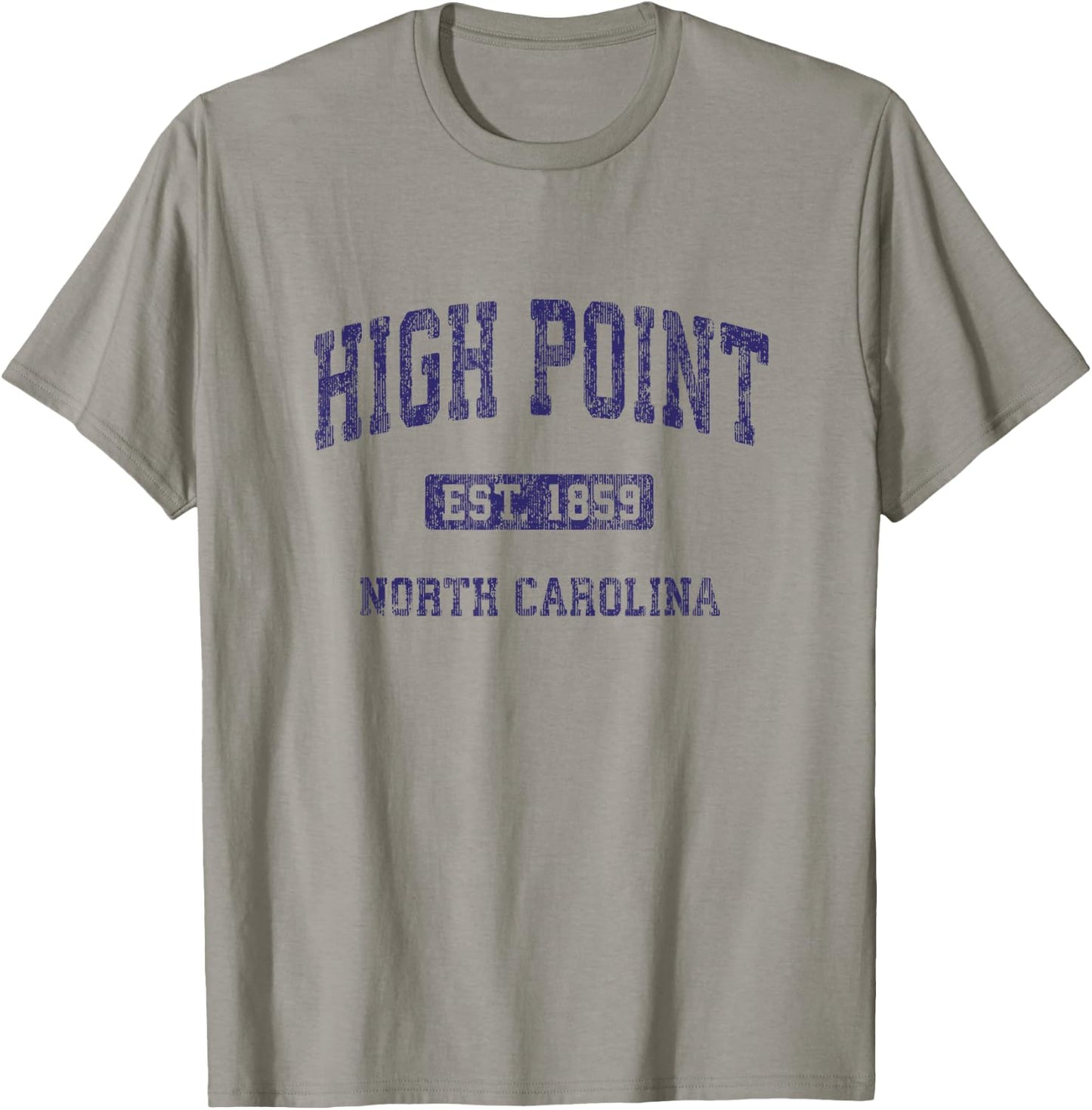 High Point North Carolina NC Vintage Athletic Sports Design T-Shirt - T-Shirt | Sand