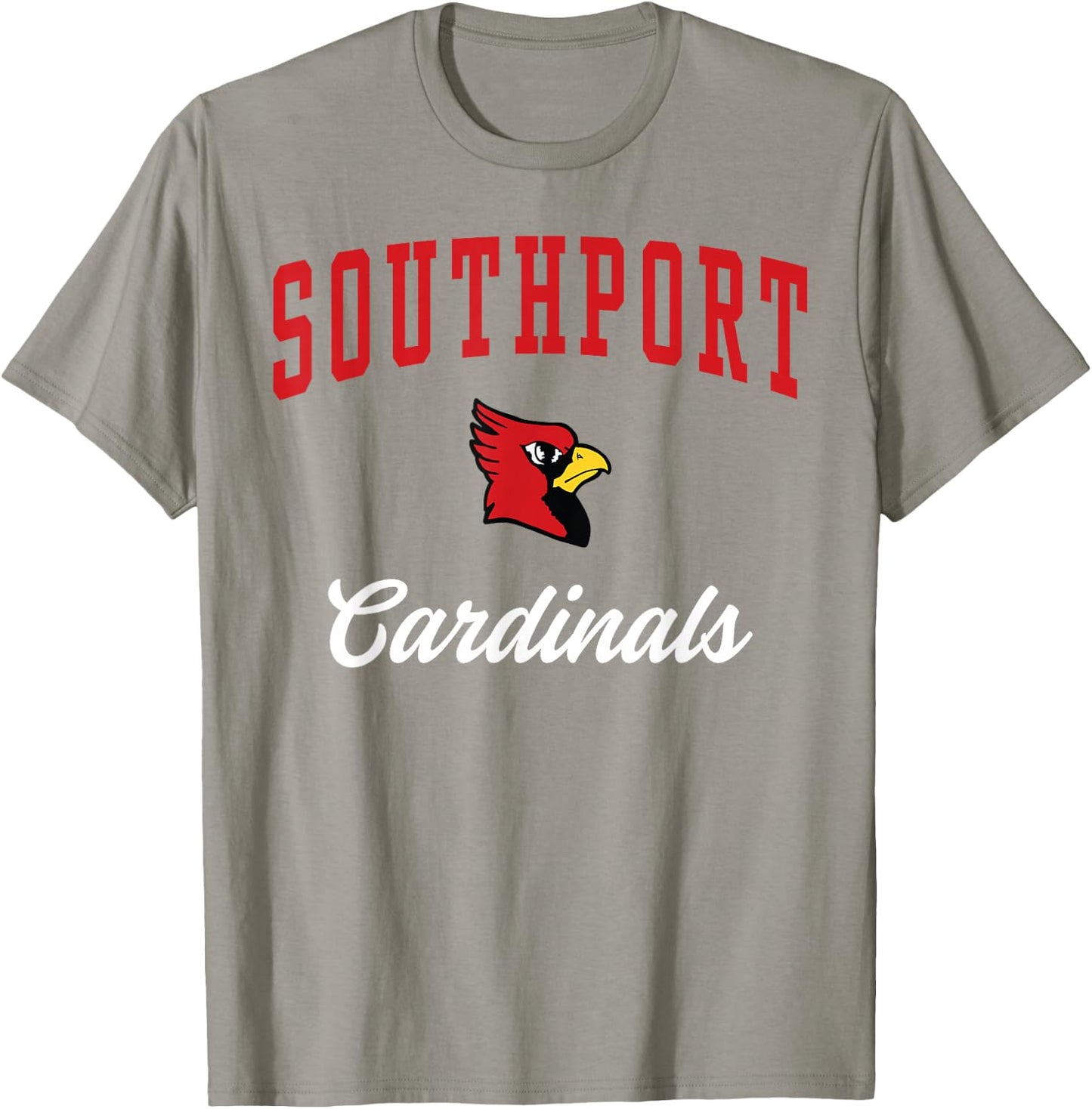 Southport High School Cardinals T-Shirt - T-Shirt | Sand