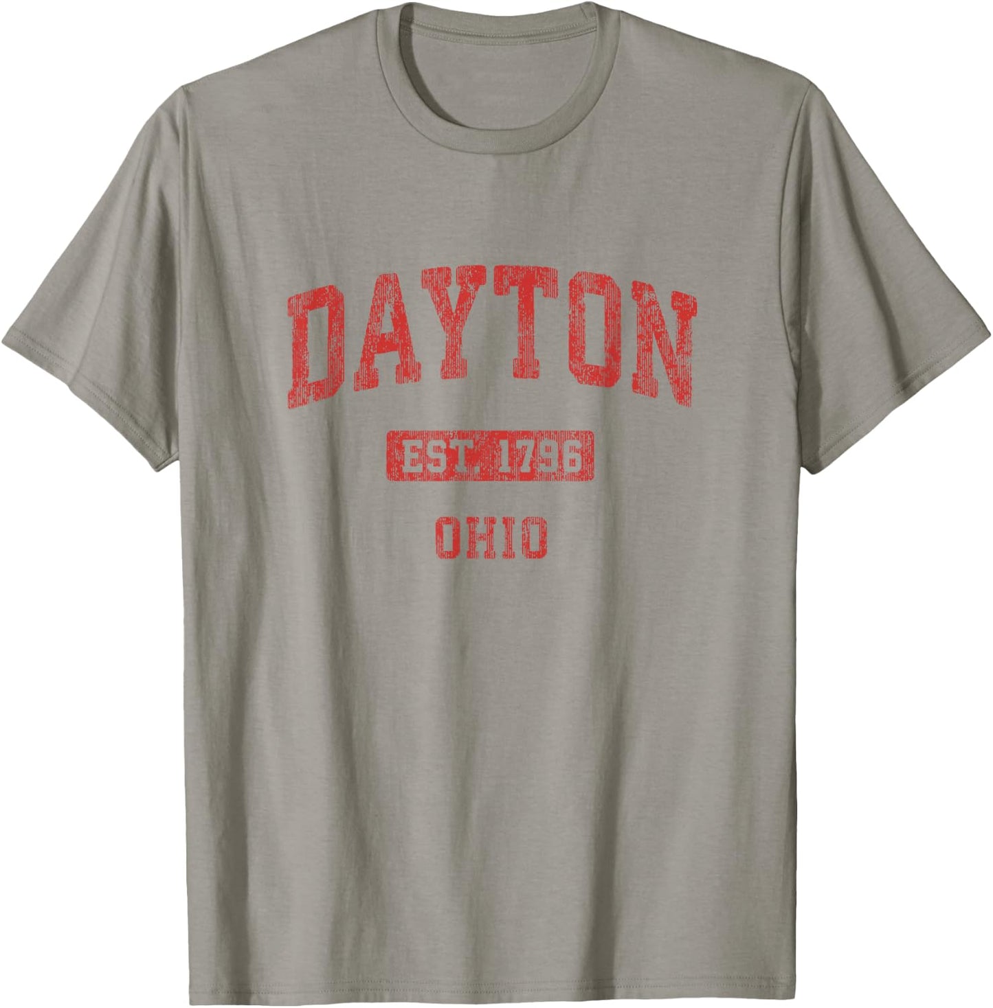 Dayton Ohio OH Vintage Athletic Sports Design T-Shirt - T-Shirt | Sand