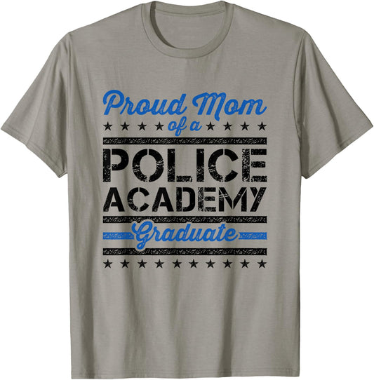 Proud Mom of a Police Academy Graduate T-Shirt - T-Shirt | Sand