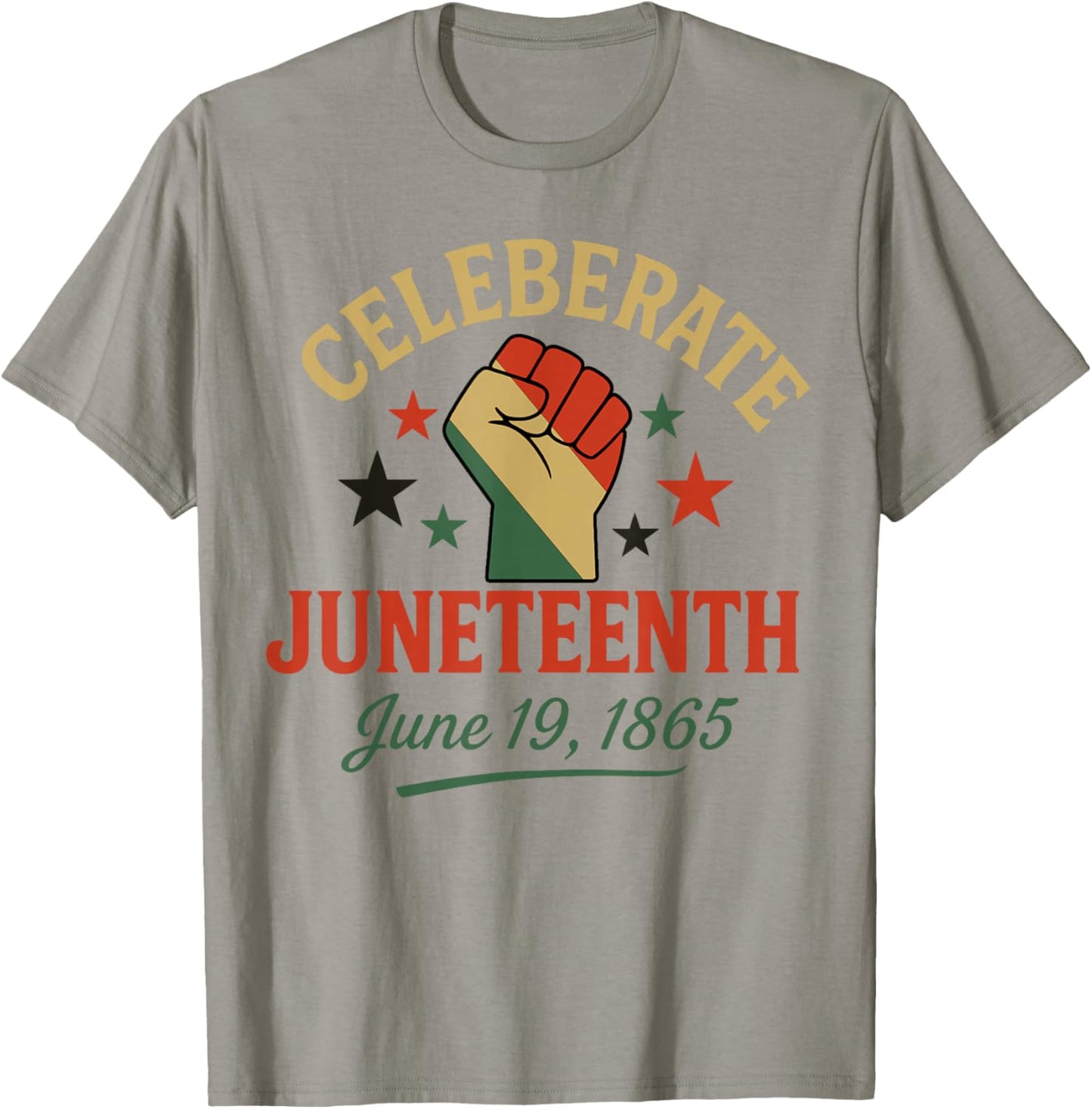 Celebrate Juneteenth 1865 African Pride Celebration T-Shirt - T-Shirt | Sand