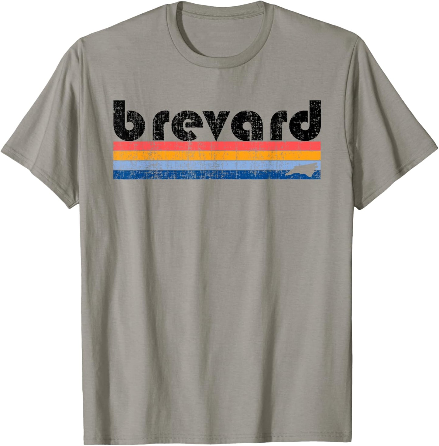 Vintage 80s Style Brevard NC T-Shirt - T-Shirt | Sand