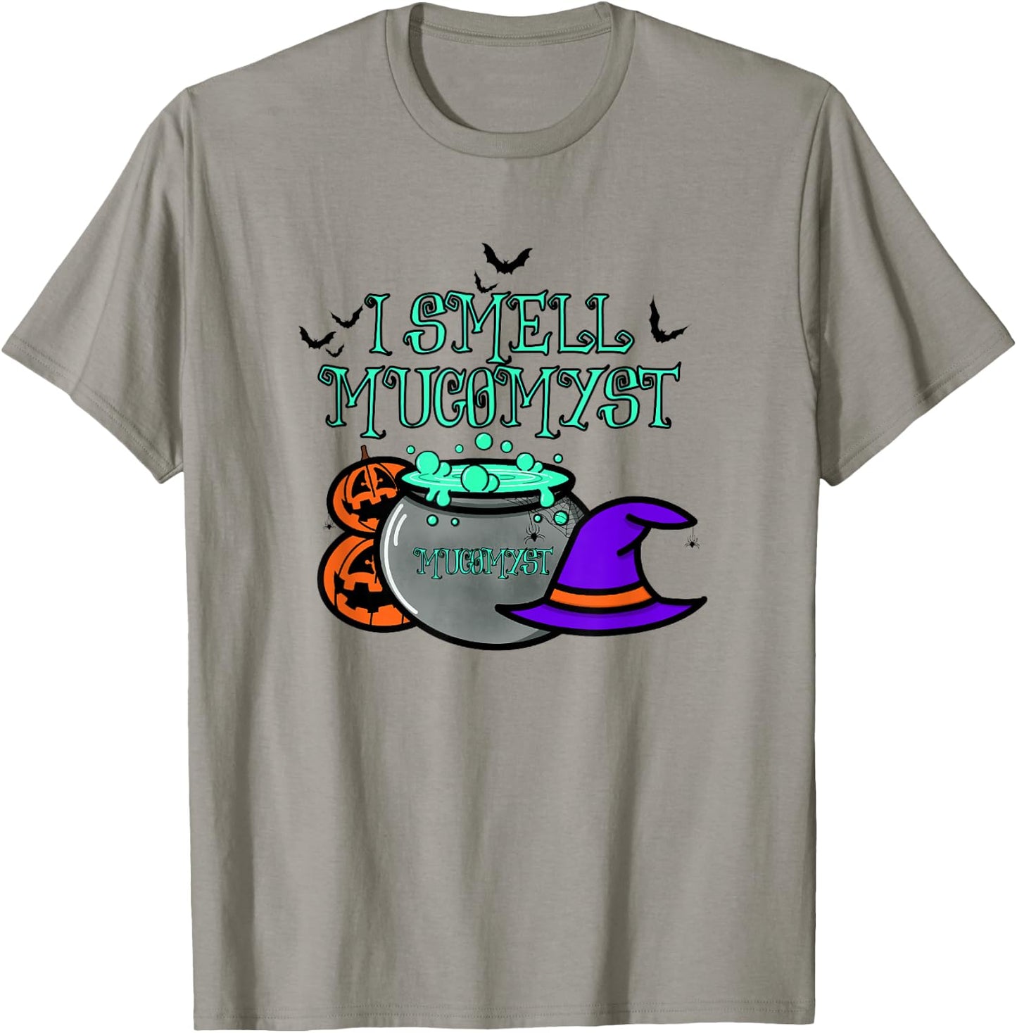 Halloween Respiratory Therapist Design I Smell Mucomyst Brew T-Shirt - T-Shirt | Sand