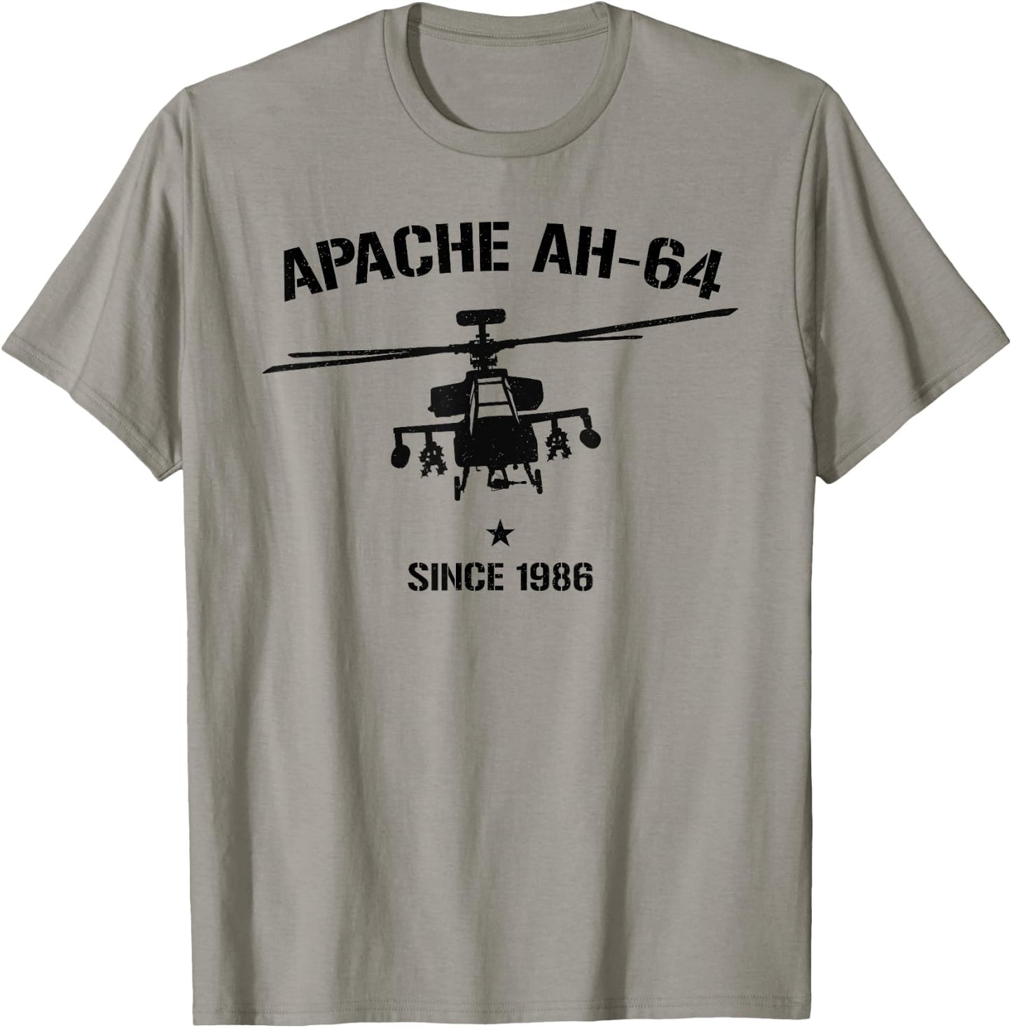 Apache AH-64 Shirt Vintage Army Helicopter T-Shirt - T-Shirt | Sand