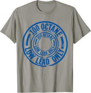 100LL General Aviation Pilot Flying Airplane T-Shirt - T-Shirt | Sand