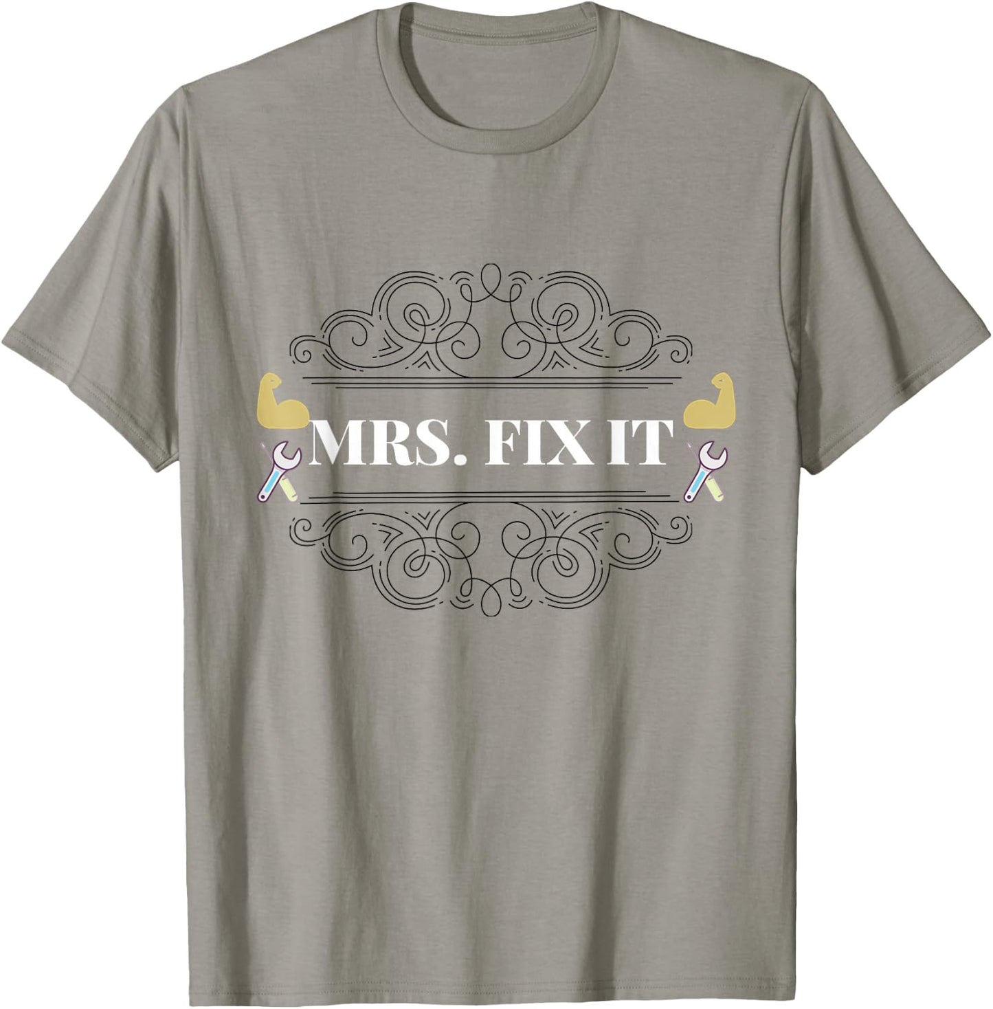 Mrs Fix It Handywoman T Shirt T-Shirt - T-Shirt | Sand