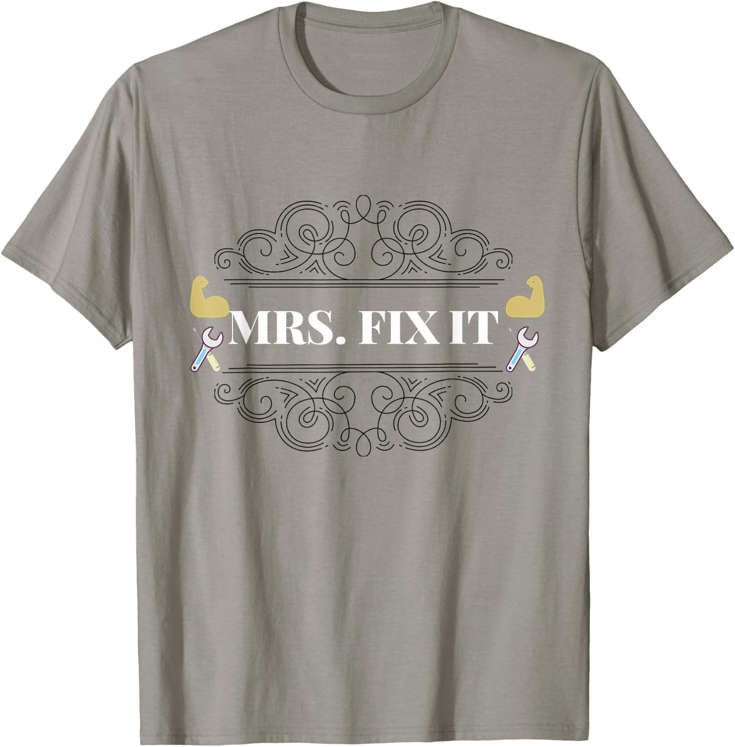 Mrs Fix It Handywoman T Shirt T-Shirt - T-Shirt | Sand