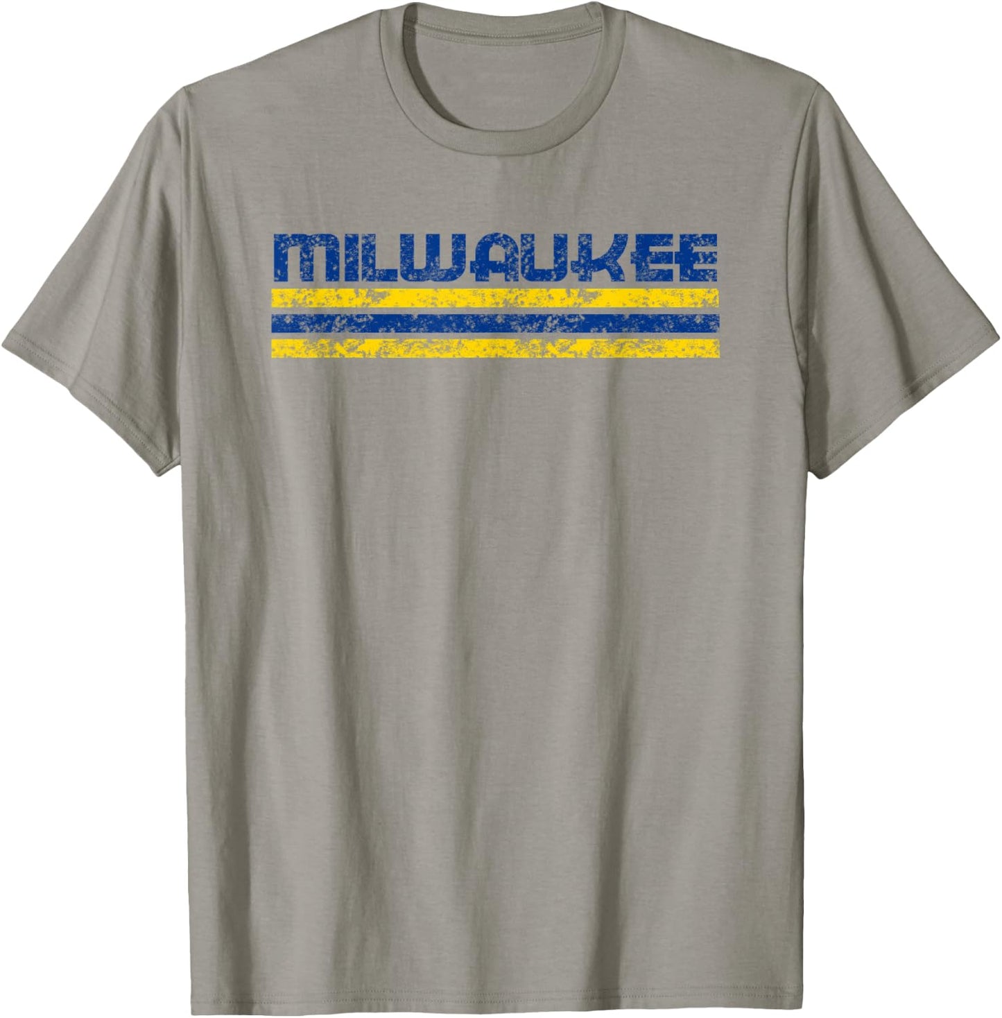 Milwaukee Wisconsin Retro Vintage Weathered T-Shirt - T-Shirt | Sand