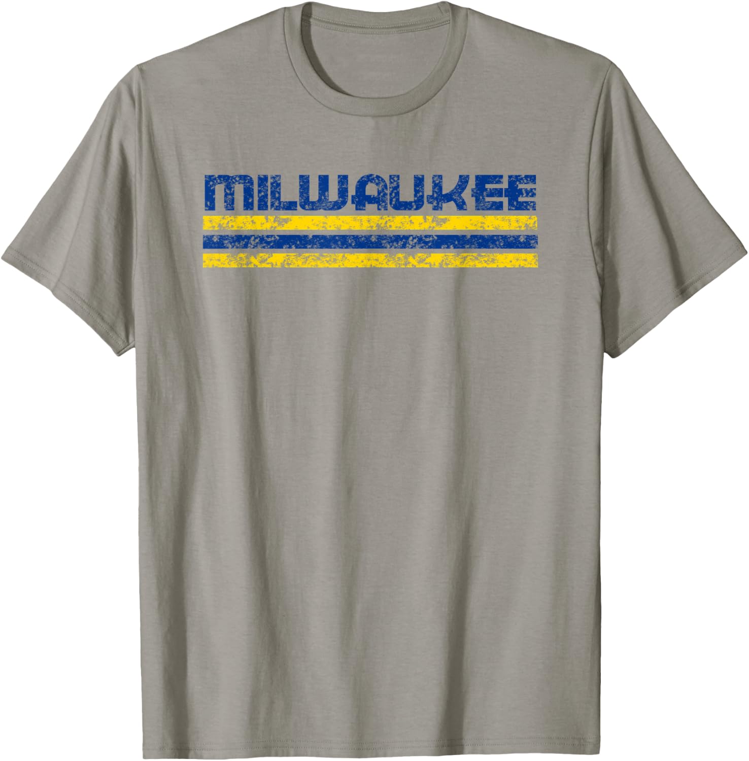 Milwaukee Wisconsin Retro Vintage Weathered T-Shirt - T-Shirt | Sand