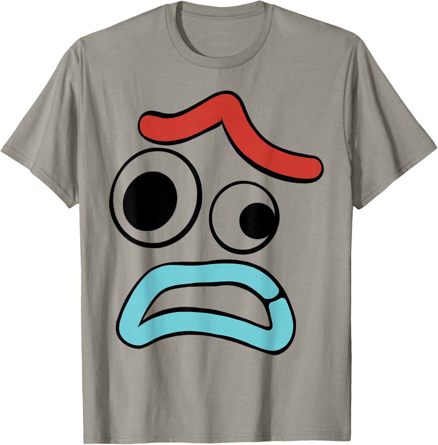 Disney Pixar Toy Story 4 Forky Large Upset Face T-Shirt - T-Shirt | Sand