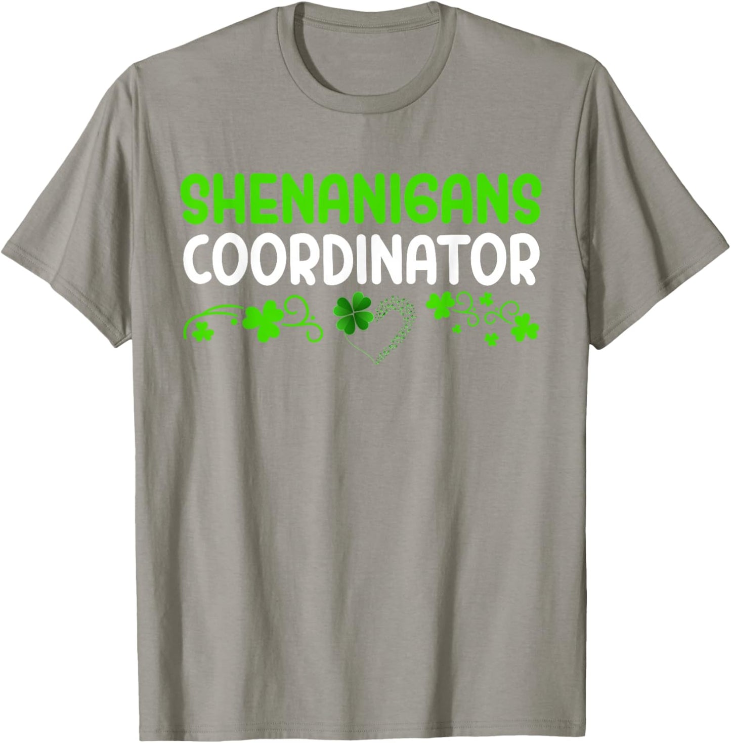 Shenanigans Coordinator Saint Irish Pats St Patrick's Day T-Shirt - T-Shirt | Sand