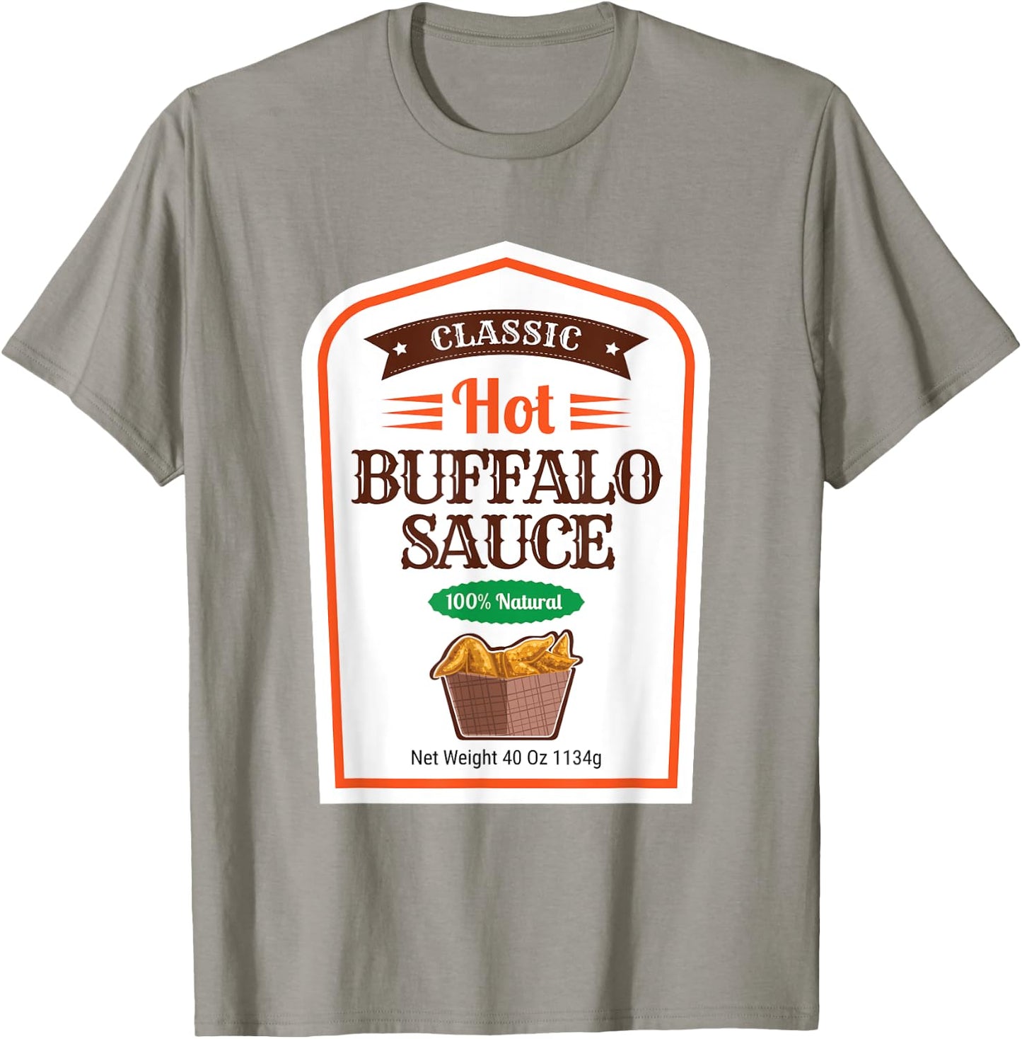 Buffalo Sauce Matching Halloween Costume Group Halloween T-Shirt - T-Shirt | Sand