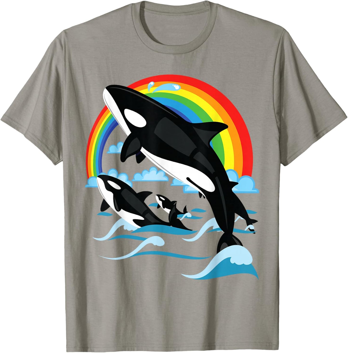 Orca Whale Jumping. Orcas Whale Watching Women Kids T-Shirt - T-Shirt | Sand