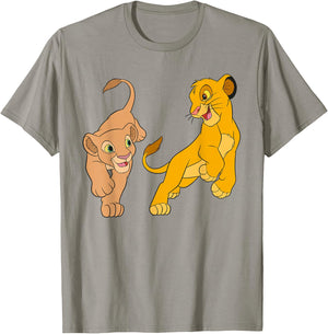 Disney The Lion King Young Simba and Nala Play T-Shirt - T-Shirt | Sand