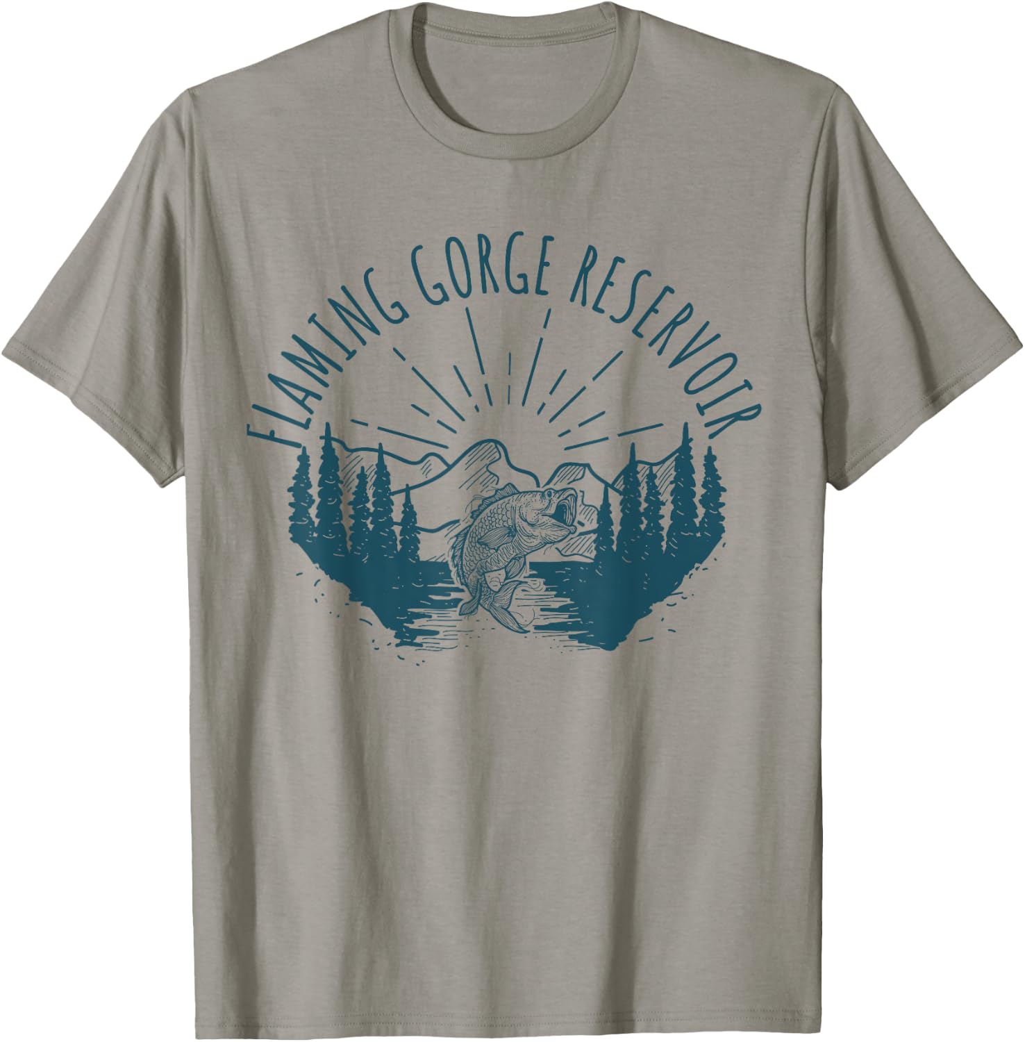 Beautiful Flaming Gorge Reservoir T-Shirt - T-Shirt | Sand