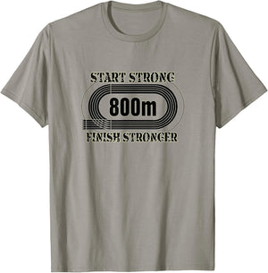 800 Meter Runner, Middle Distance Track Shirt T-Shirt - T-Shirt | Sand