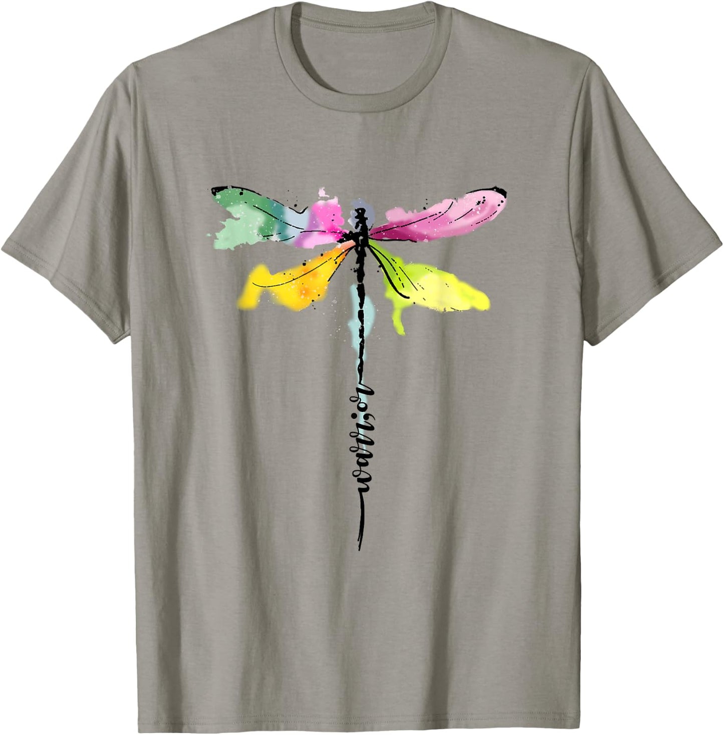 Dragonfly Warrior Semicolon Suicide Prevention Awareness T-Shirt - T-Shirt | Sand