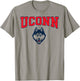 Elite Authentics Connecticut Huskies Arch Logo White -Adults & Kids T-Shirt - T-Shirt | Sand