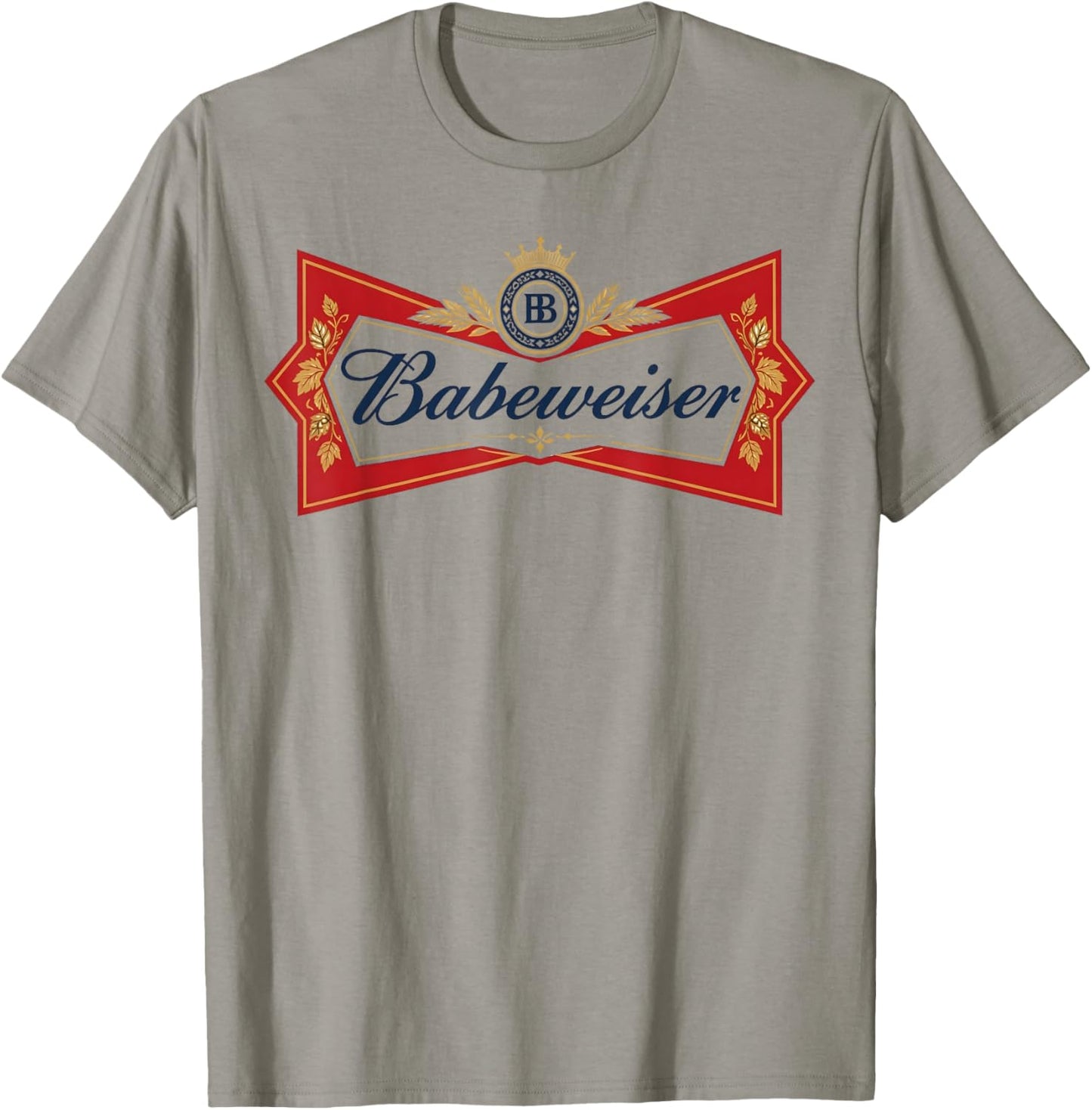Babeweiser Funny Beer Lover Drinking Party Joke T-Shirt - T-Shirt | Sand