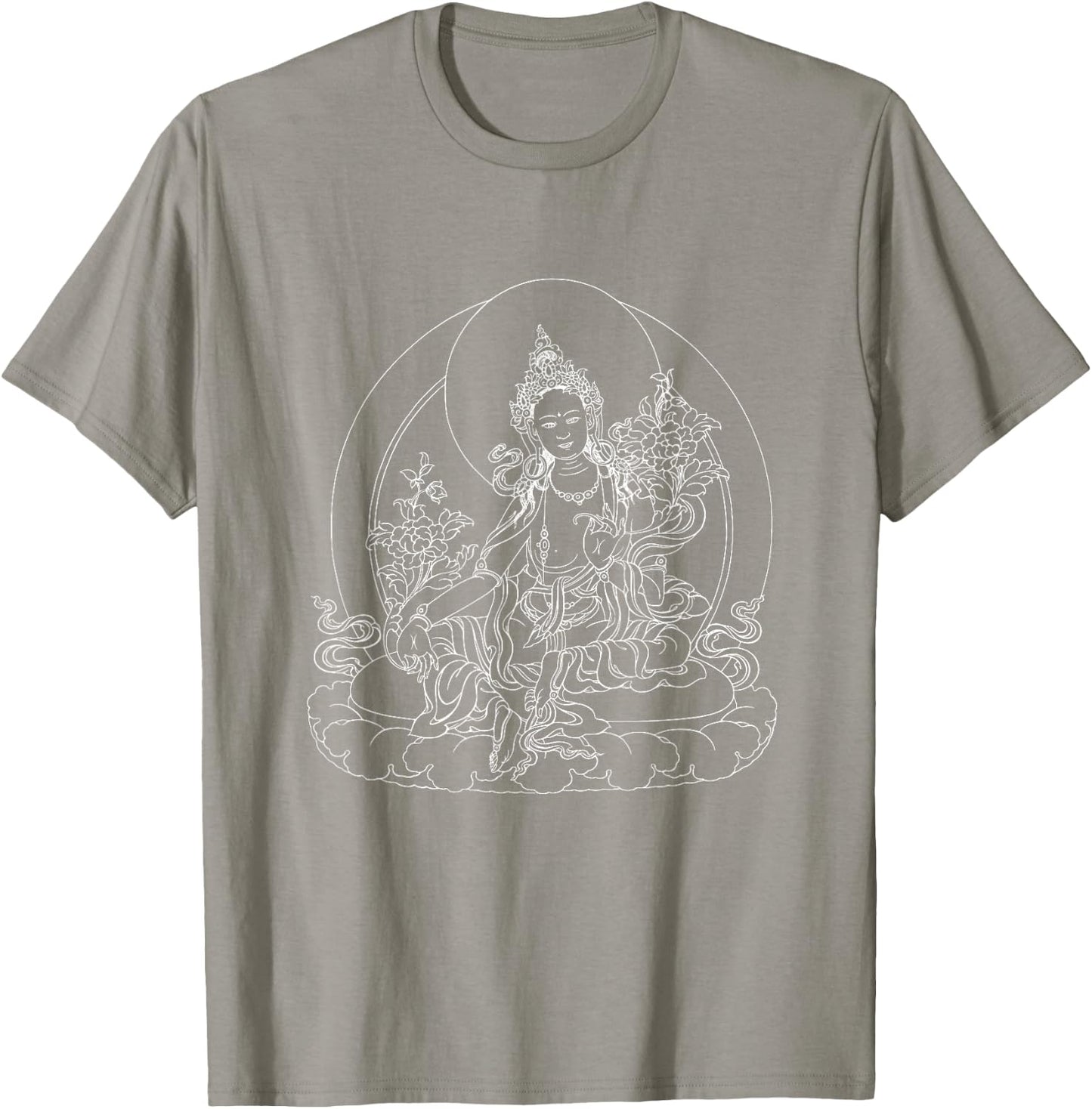 Green Tara Tibetan Buddhism Meditation Deity Mantra T Shirt T-Shirt - T-Shirt | Sand