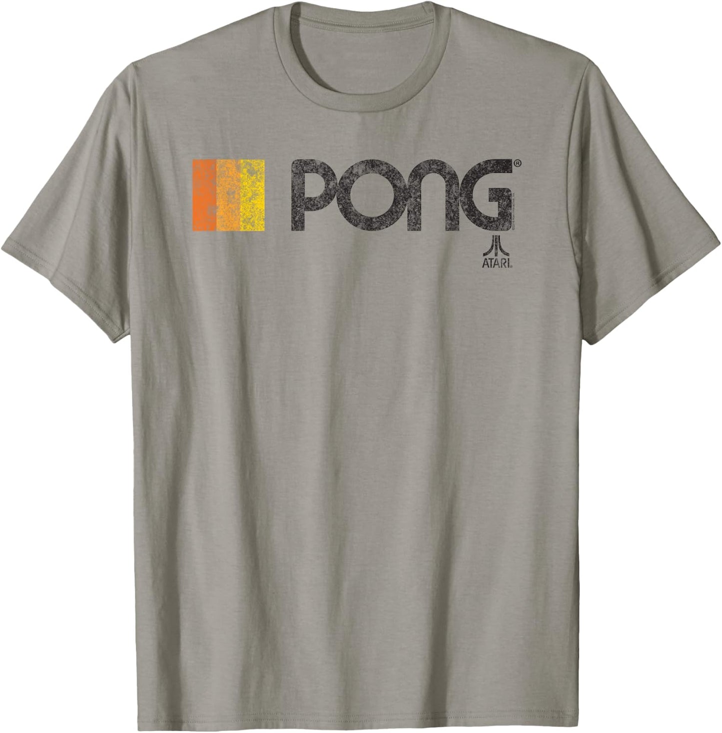 ATARI PONG Classic Video Game Retro Logo T-Shirt - T-Shirt | Sand