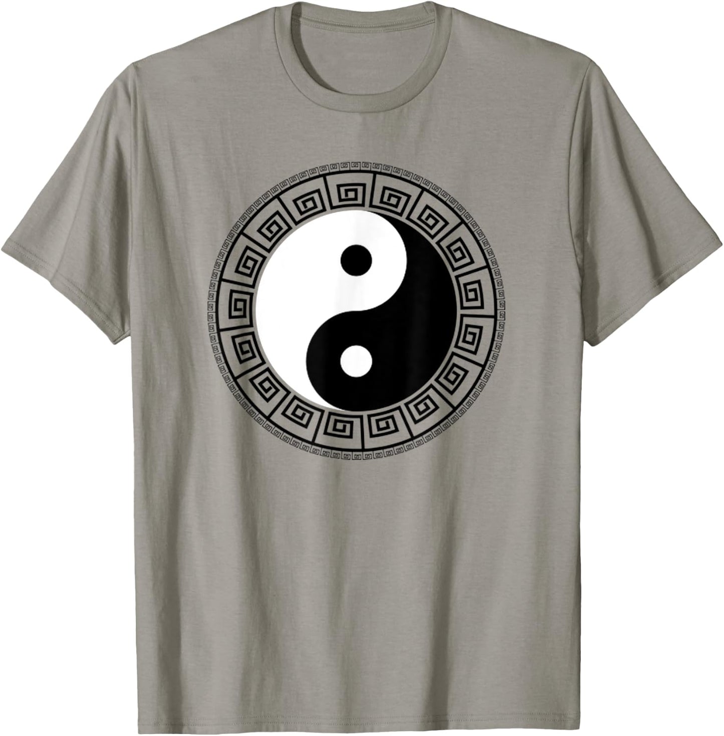 Yin Yang Psychedelic Design | Peace Love & Harmony T-Shirt - T-Shirt | Sand