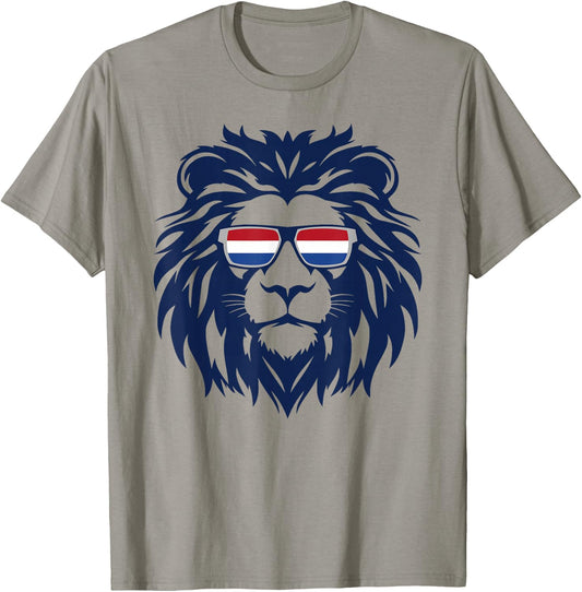 Nederland Lion, Netherlands Flag. Holland Dutch, Orange T-Shirt - T-Shirt | Sand