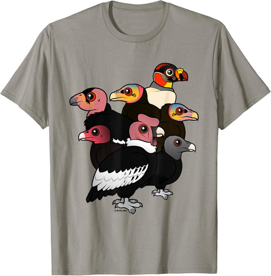 New World Vultures Cute Bird T-Shirt - T-Shirt | Sand
