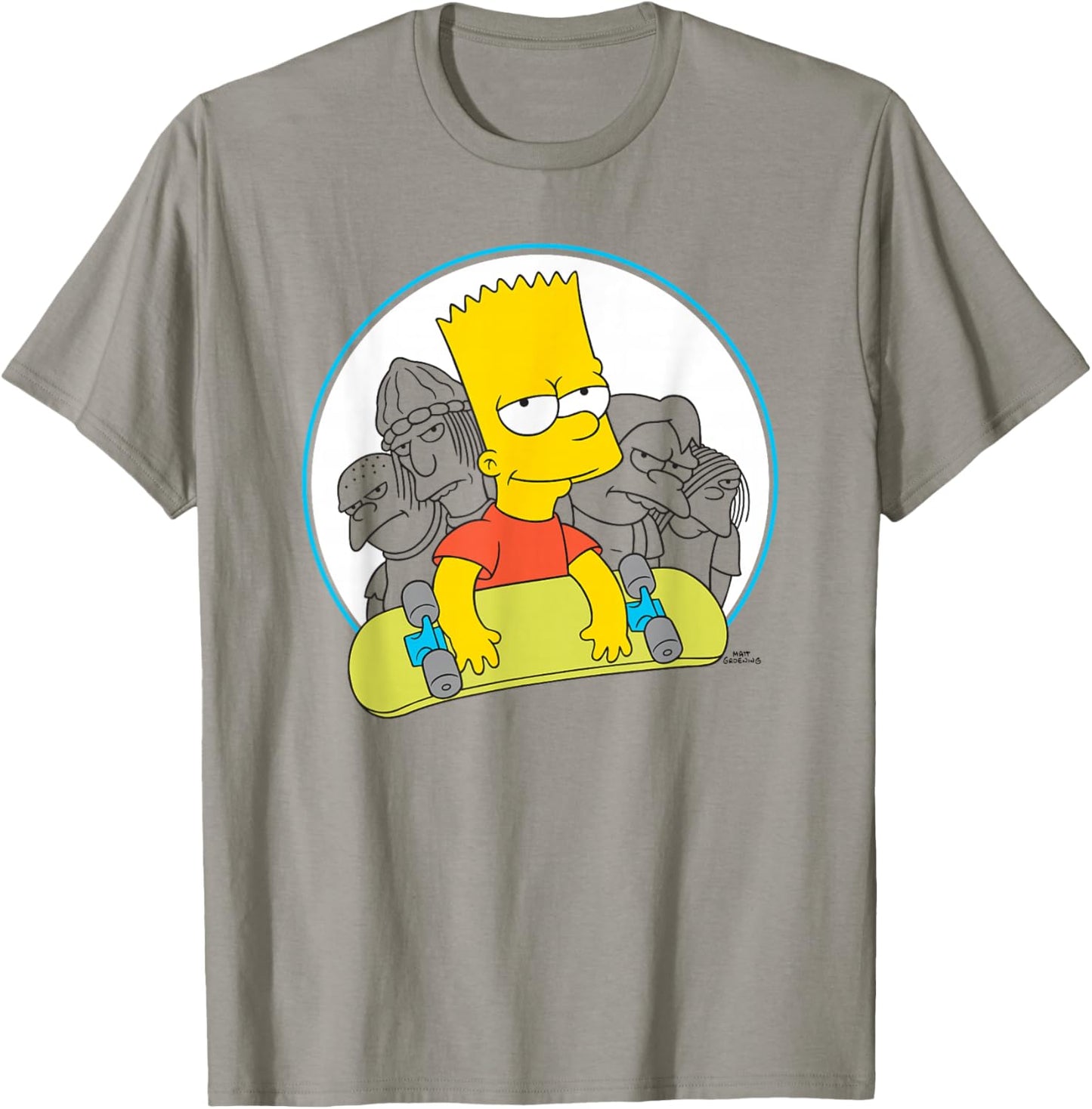 The Simpsons Bart Skateboard T-Shirt - T-Shirt | Sand