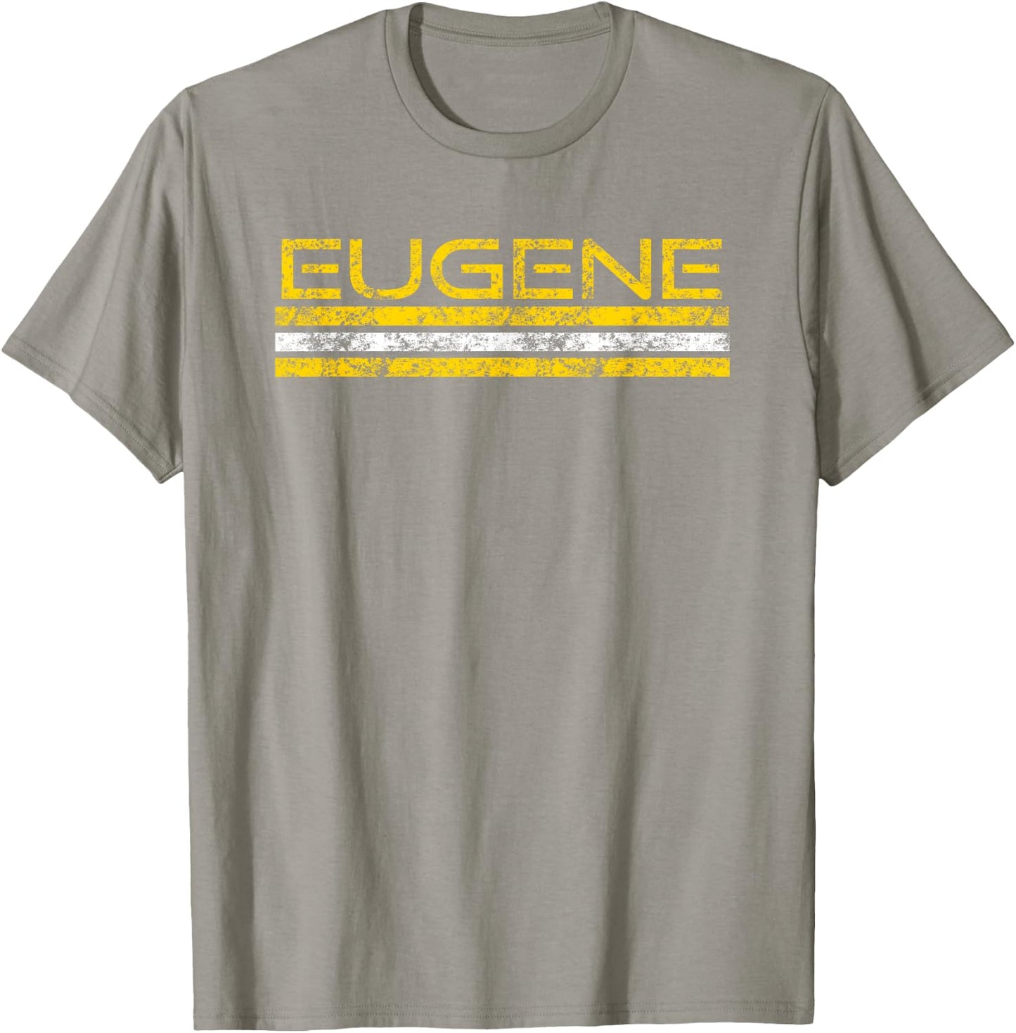 Eugene Oregon Retro Vintage Weathered T-Shirt - T-Shirt | Sand