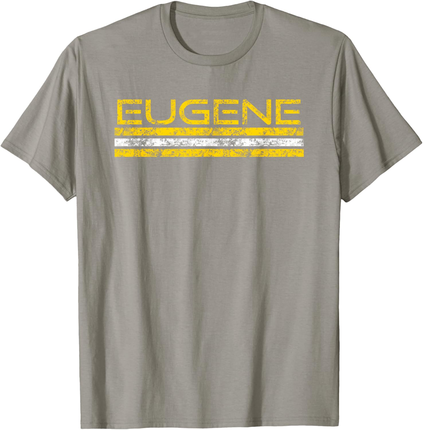 Eugene Oregon Retro Vintage Weathered T-Shirt - T-Shirt | Sand