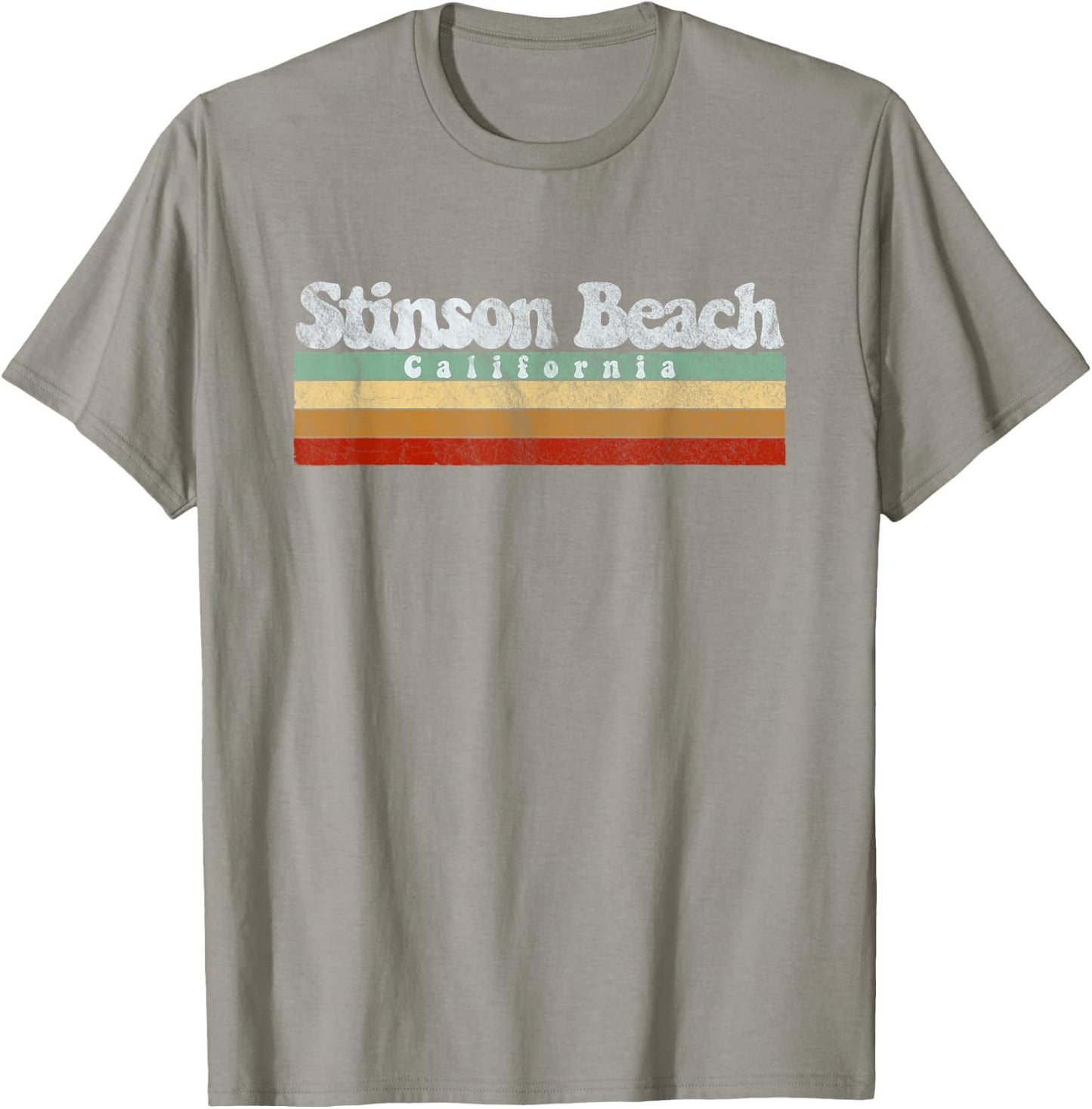 Vintage Retro 70s 80s Stinson Beach, CA Women Kids T-Shirt - T-Shirt | Sand