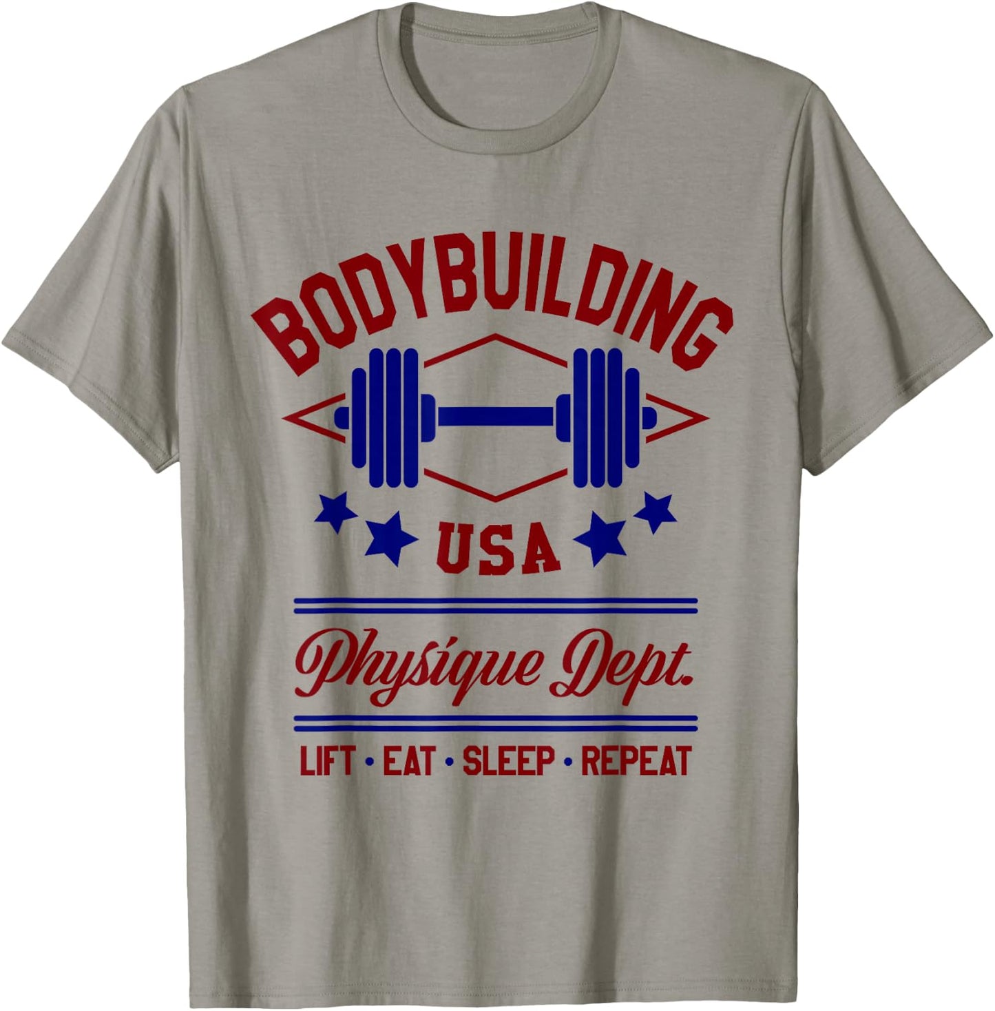 Vintage Retro Bodybuilding Gym T-Shirt - T-Shirt | Sand