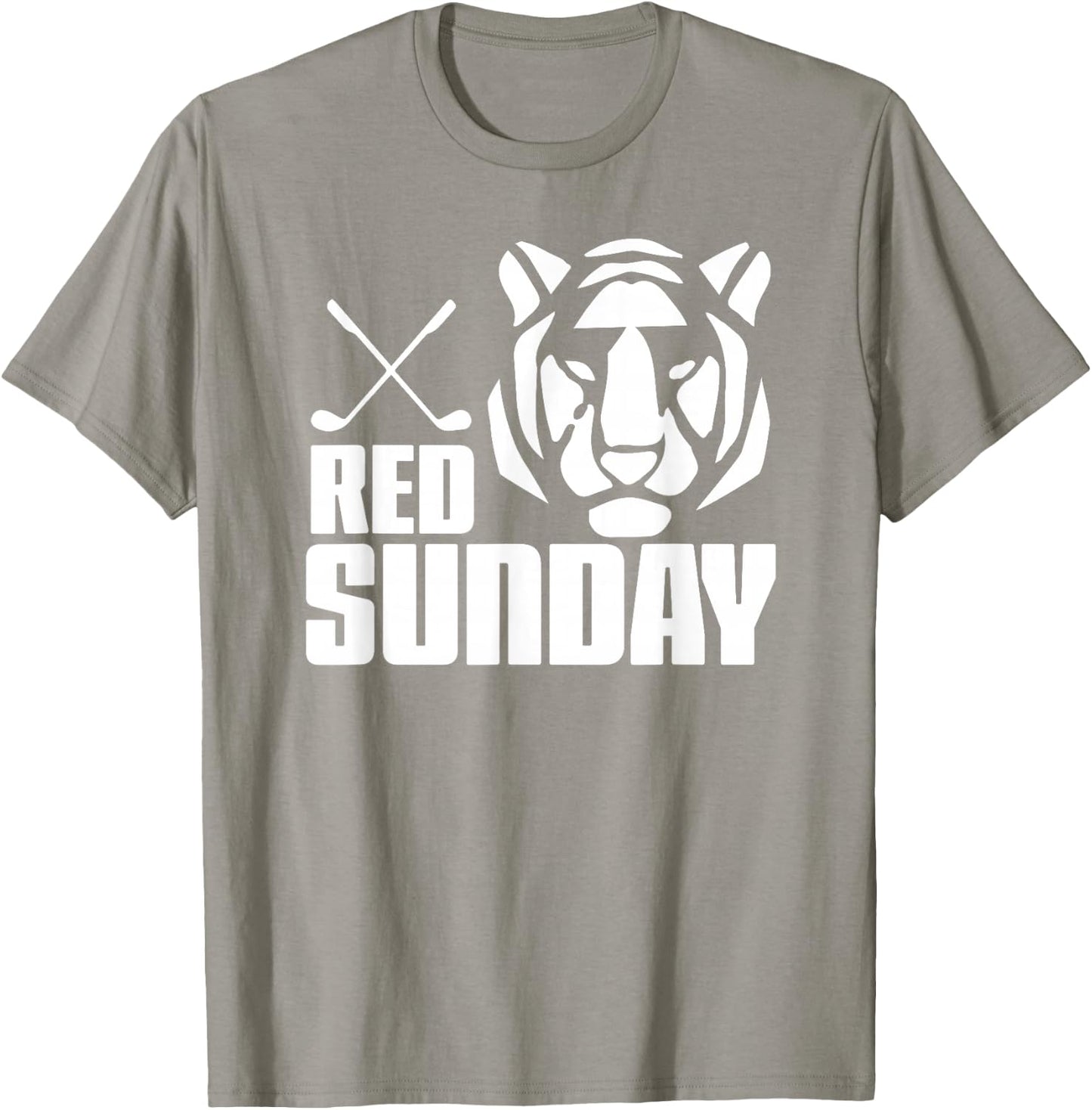 Tiger Red Sunday Golf T-Shirt - T-Shirt | Sand