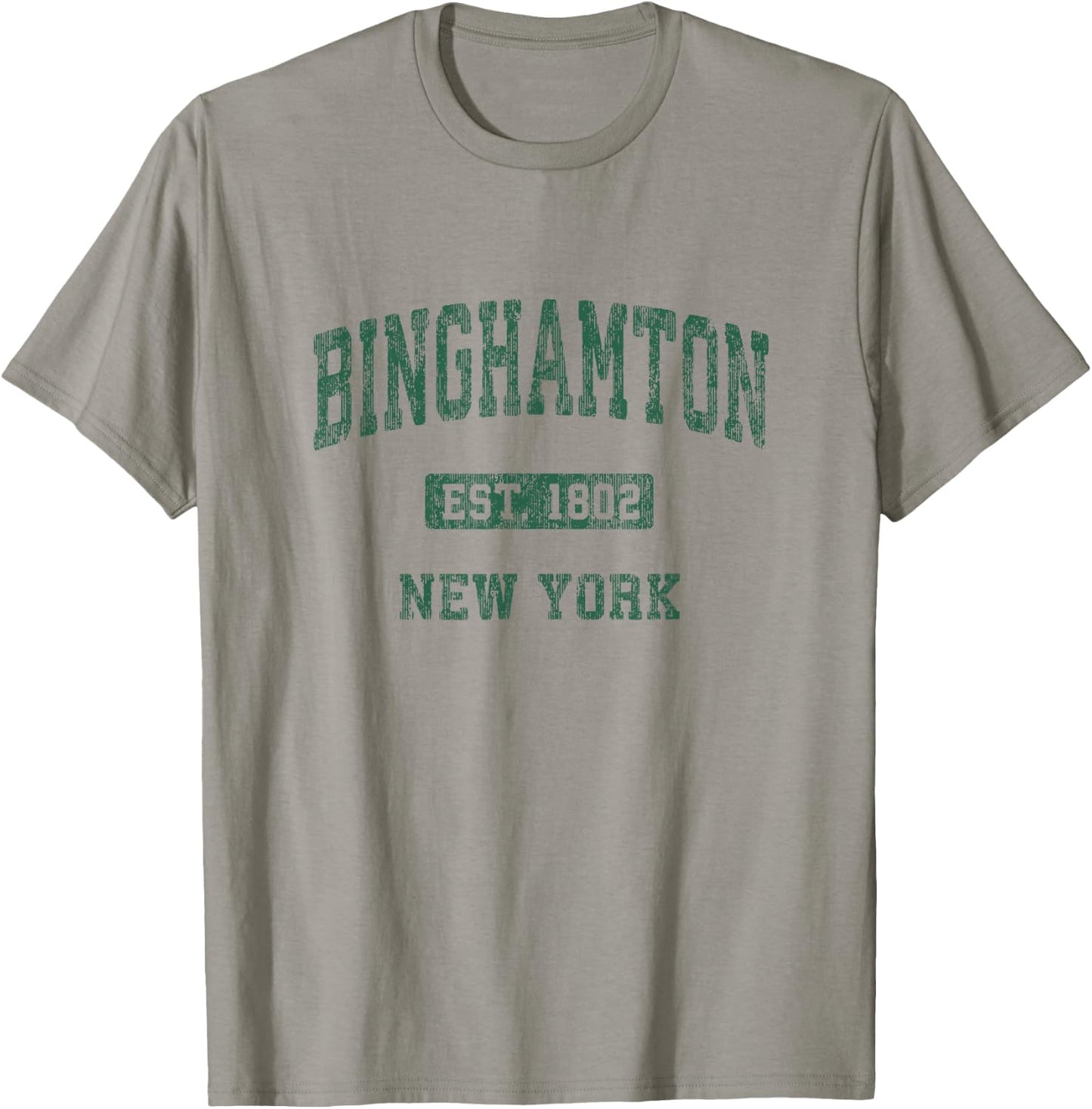 Binghamton New York NY Vintage Athletic Sports Design T-Shirt - T-Shirt | Sand